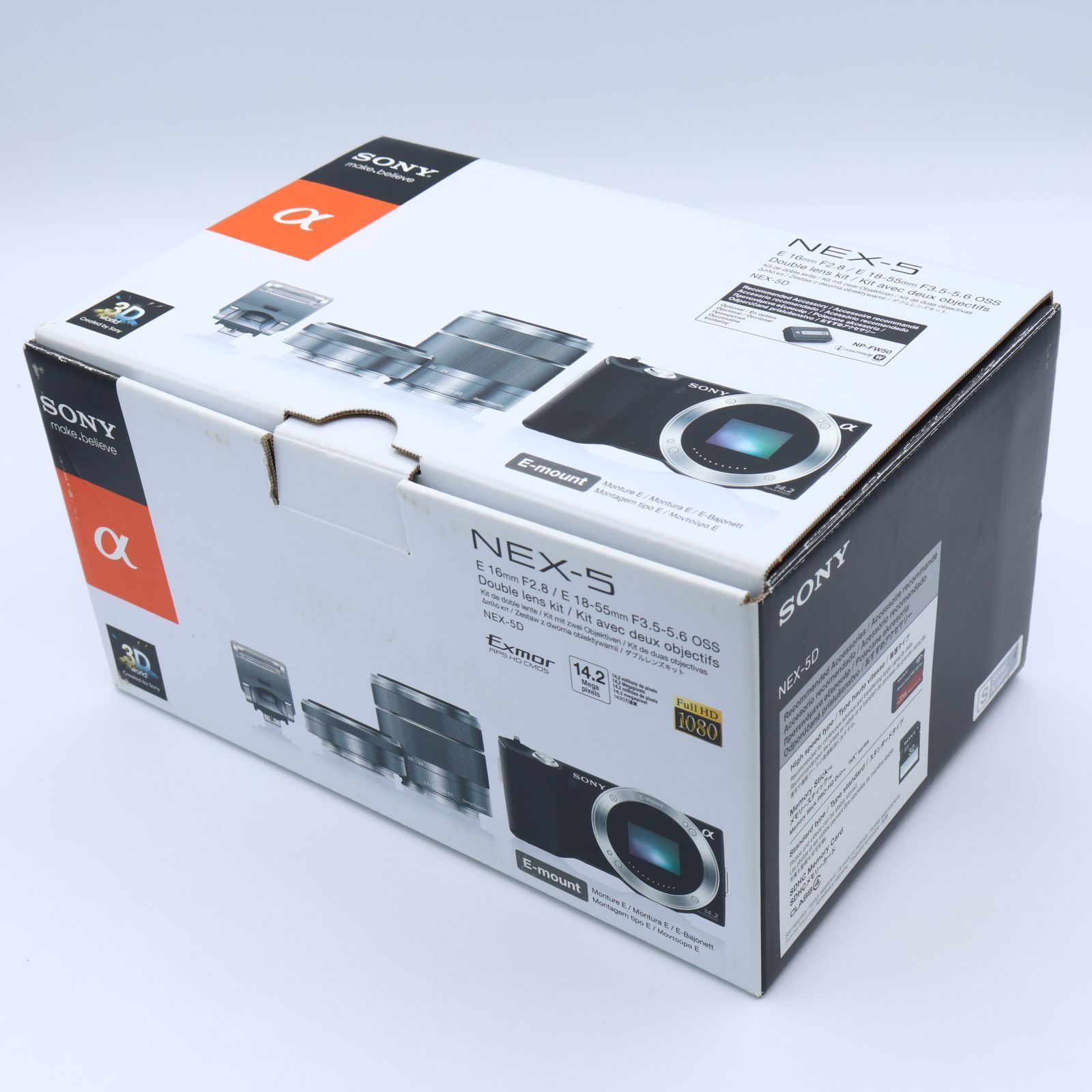 SONY ソニー ミラーレス一眼α NEX-5 ダブルレンズキット シルバー NEX