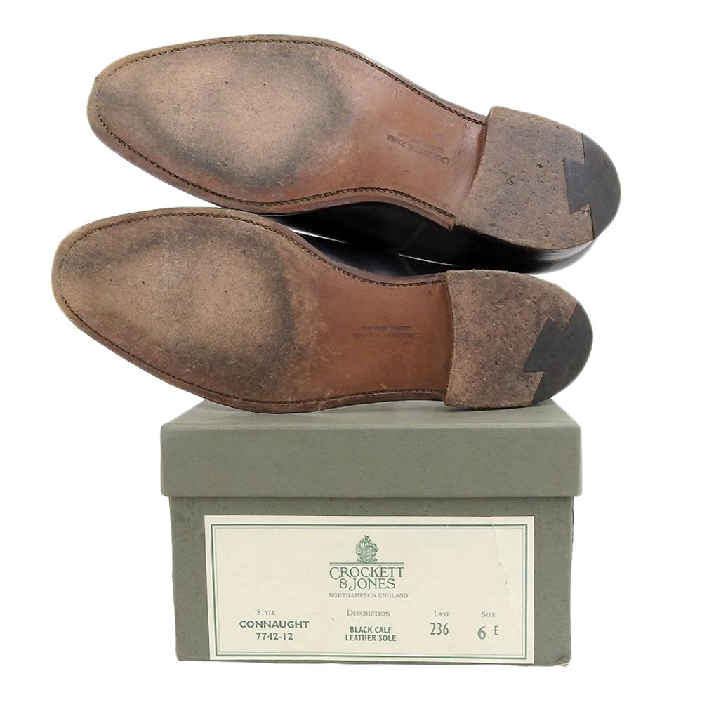 【未使用】クロケット&ジョーンズCONNAUGHT　ストレートチップ　6E 極上☆クロケット&ジョーンズ 6E【☆名作!!CONNAUGHT/コノート