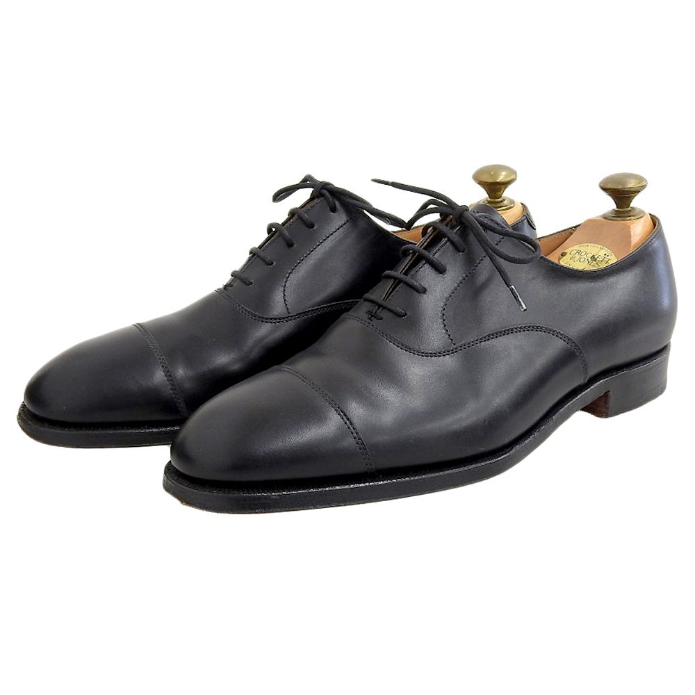 新品未使用CROCKETT&JONES CONNAUGHTストレートチップ5E クロケット＆ジョーンズ コノート2|CONNAUGHT 2 BLACK ストレート