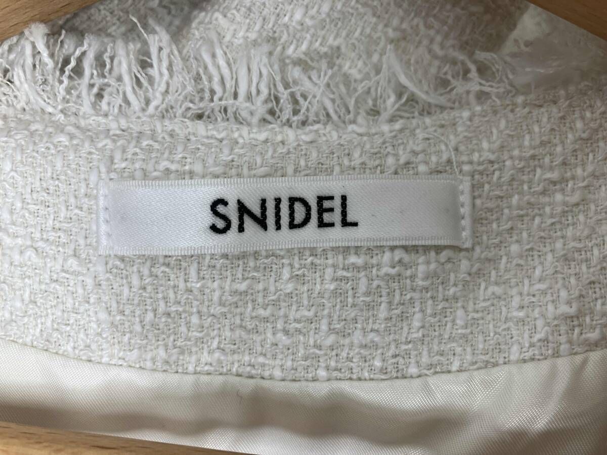 snidel/ノースリーブワンピース/SWF0251072 ツイードワンピース ホワイト/0サイズ