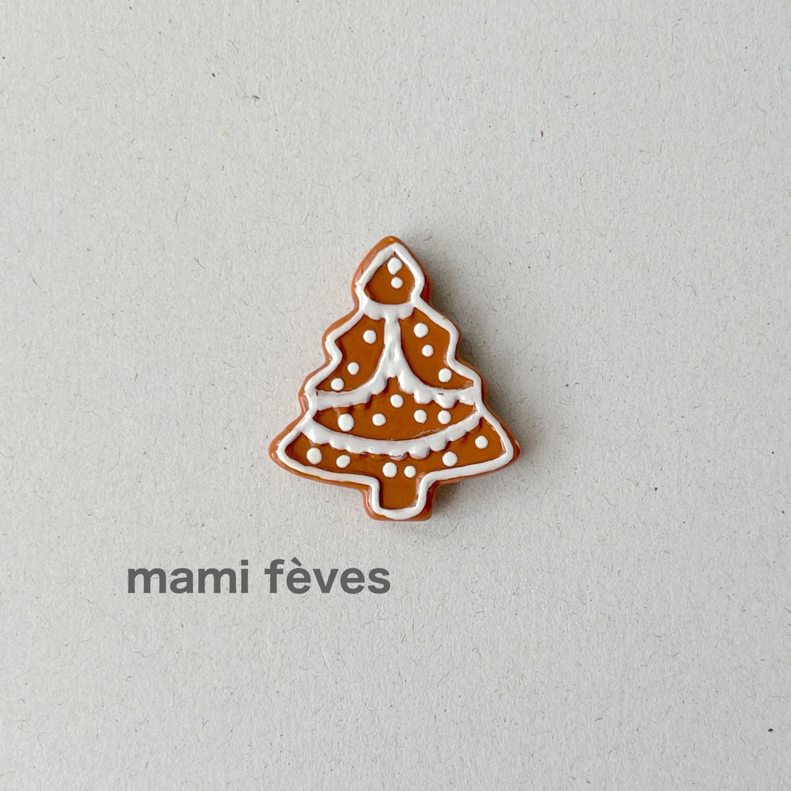 フェーヴ クリスマスツリーのジンジャーブレッド クッキー フランス