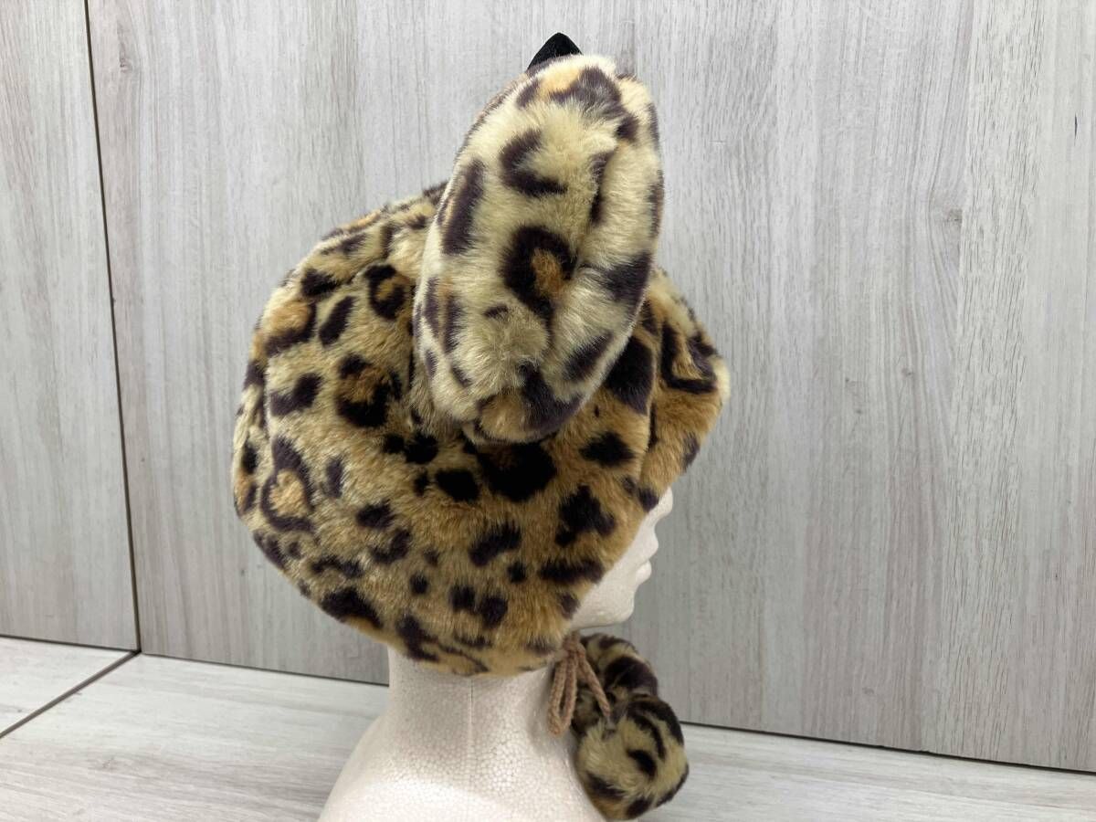 ミニ- ファンキャップ ヒョウ柄 ブラウン 58cm TOKYO Disney RESORT