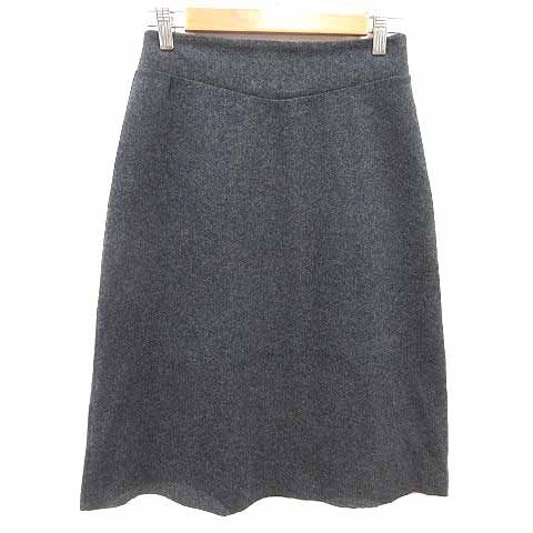 専用です。ローラアシュレイ グレー幾何学模様 スカート 圧縮ウール混