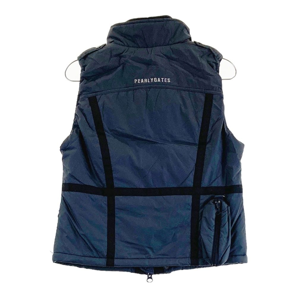 サイズ：1 PEARLY GATES パーリーゲイツ 中綿 ジップベスト ネイビー系