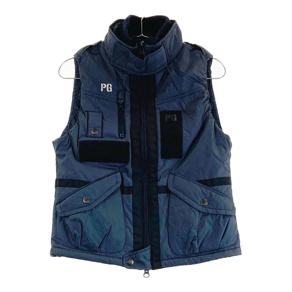 サイズ：1 PEARLY GATES パーリーゲイツ 中綿 ジップベスト ネイビー系