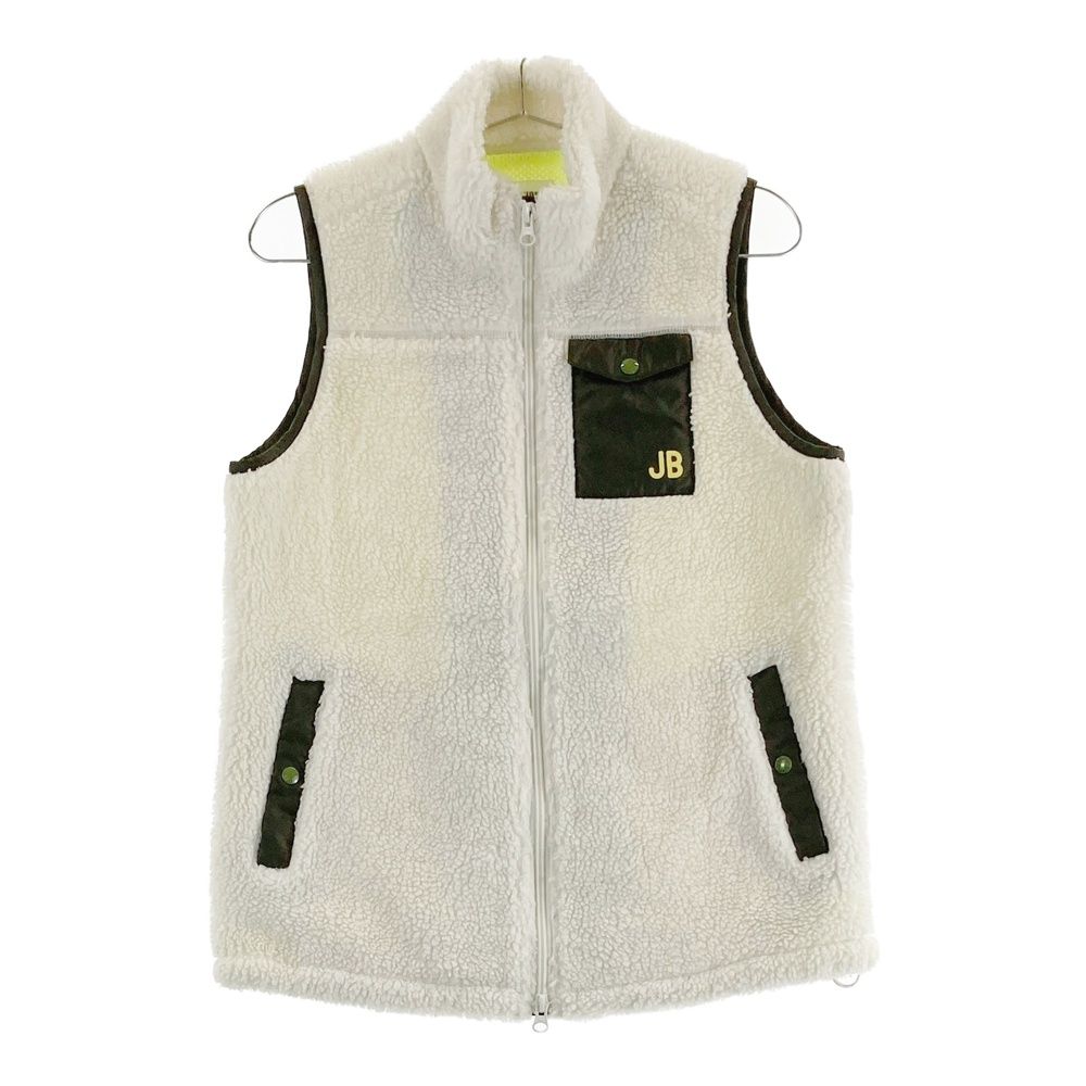 JACK BUNNY レディース ベスト ホワイト サイズS サイズ：2 JACK BUNNY ジャックバニー ボア ジップベスト ホワイト系