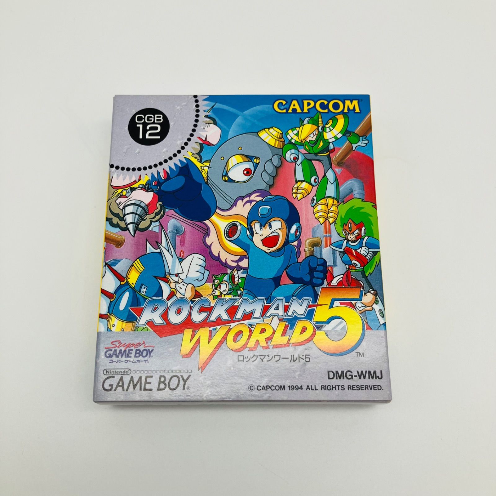 中古 ゲームソフト GB ロックマンワールド 5 箱付 説明書付 ハガキ付