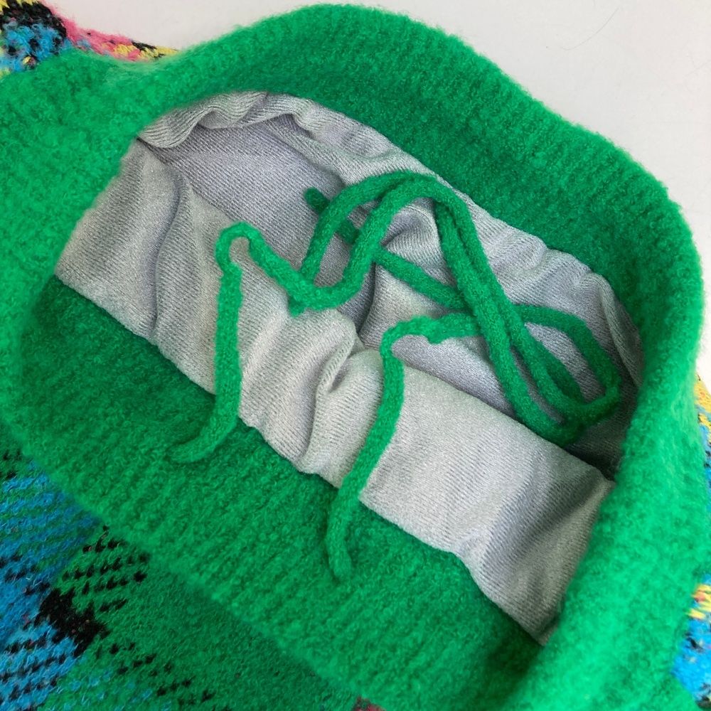 サイズ：S LOUD MOUTH ラウドマウス 蓄熱スカート チェック グリーン系