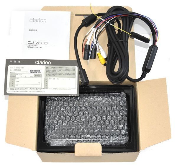 ☆新品！未使用！Clarion クラリオン CJ-7600A 7型ワイドLCDモニター