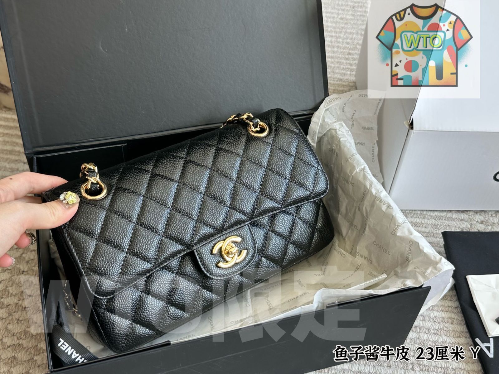CHANELイヤーモフ♡未使用♡レシート付き 今日特価】Chanel CF Caviar Upgraded Version - シャネル CF カビア