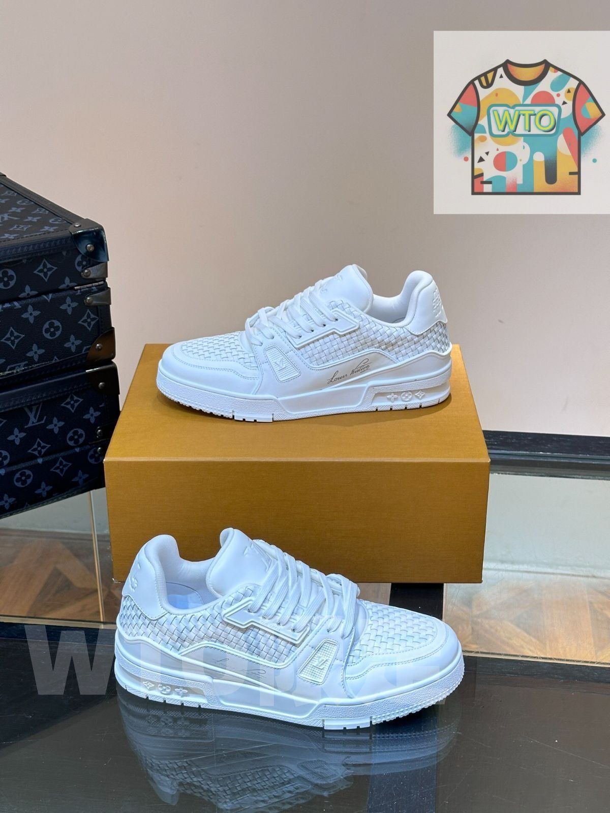 Louis Vuitton trainer ホワイトメンズカジュアルスニーカー｜本日限定