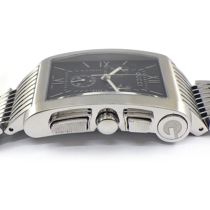 グッチ GUCCI 腕時計 Gメトロ 8600M レクタンギュラー ブラック文字盤
