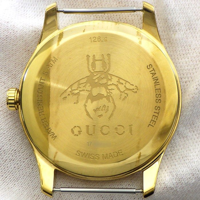 グッチ GUCCI 腕時計 Gタイムレス 126.4 グリーン/レッド/ビー文字盤
