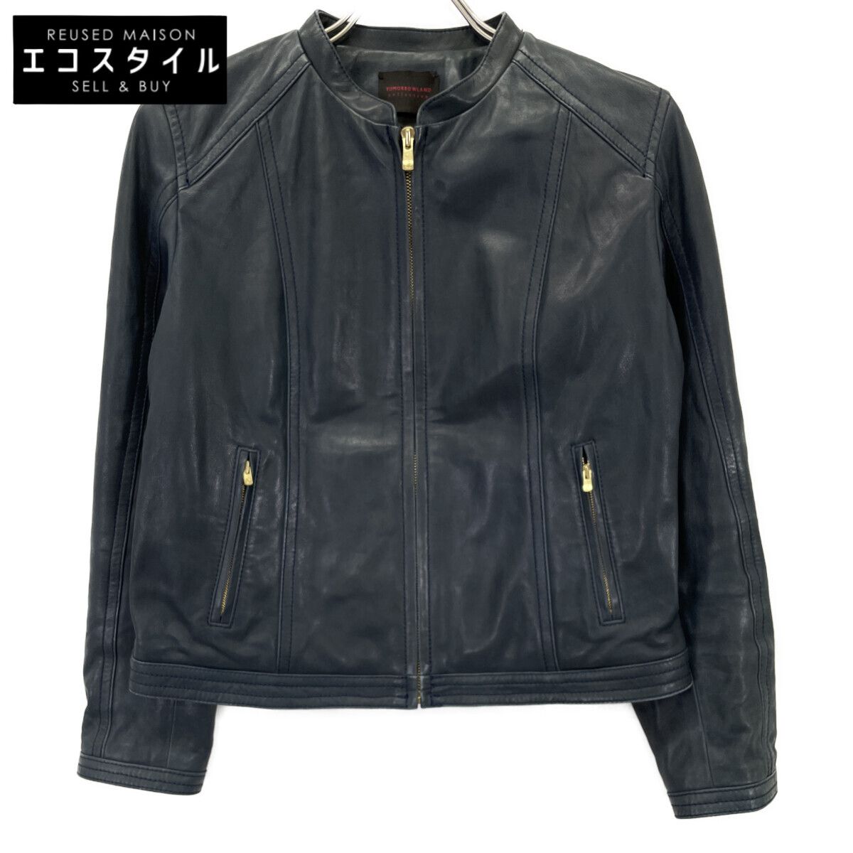 TOMORROWLAND トゥモローランド 【ｺﾚｸｼｮﾝ】23年製 ﾈｲﾋﾞｰ ﾗﾑﾚｻﾞｰ ｼﾞｯﾌﾟ