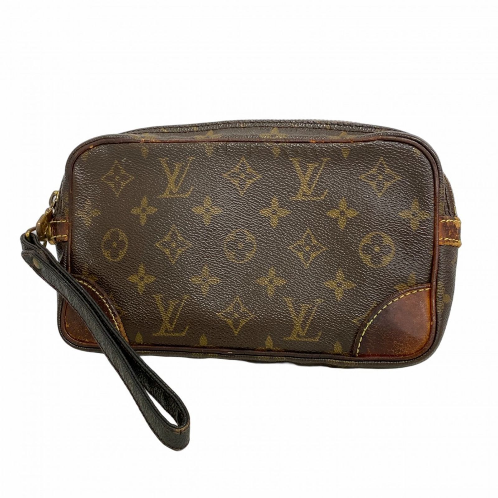 ルイ・ヴィトン(Louis Vuitton) ルイ・ヴィトン クラッチバッグ モノグラム マルリードラゴンヌPM M51827 ブラウンメンズ P1713461