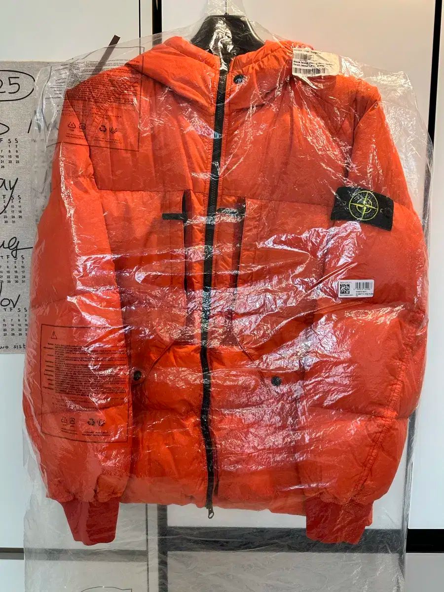 STONE  オレンジ ダウンジャケット STONE ISLAND - ストーンアイランド ダウンジャケット レディース SIZE