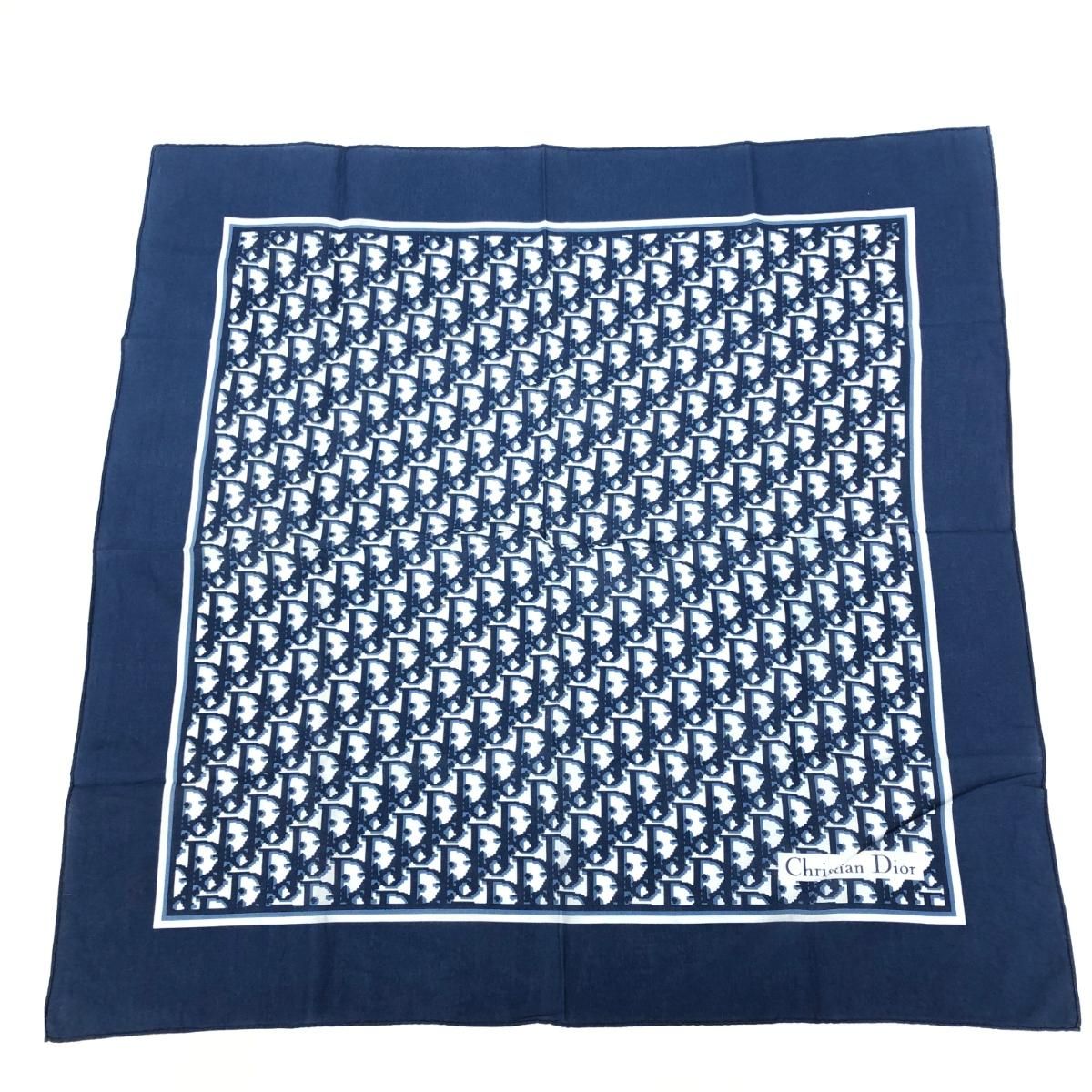 Christian Dior クリスチャンディオール コットンスカーフ トロッター