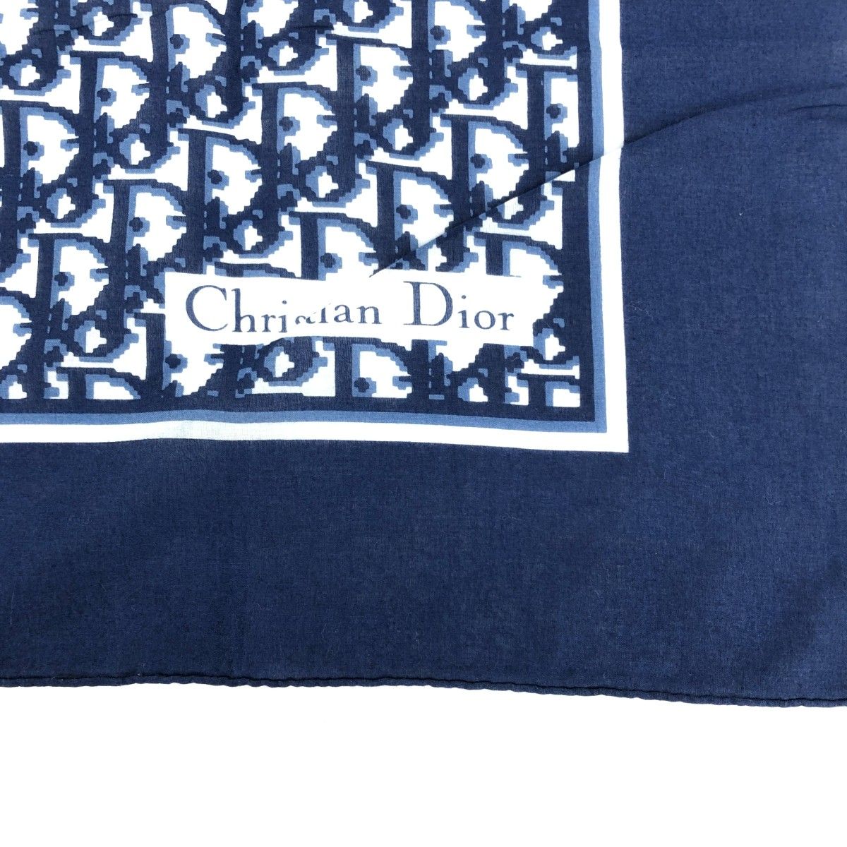 Christian Dior クリスチャンディオール コットンスカーフ トロッター