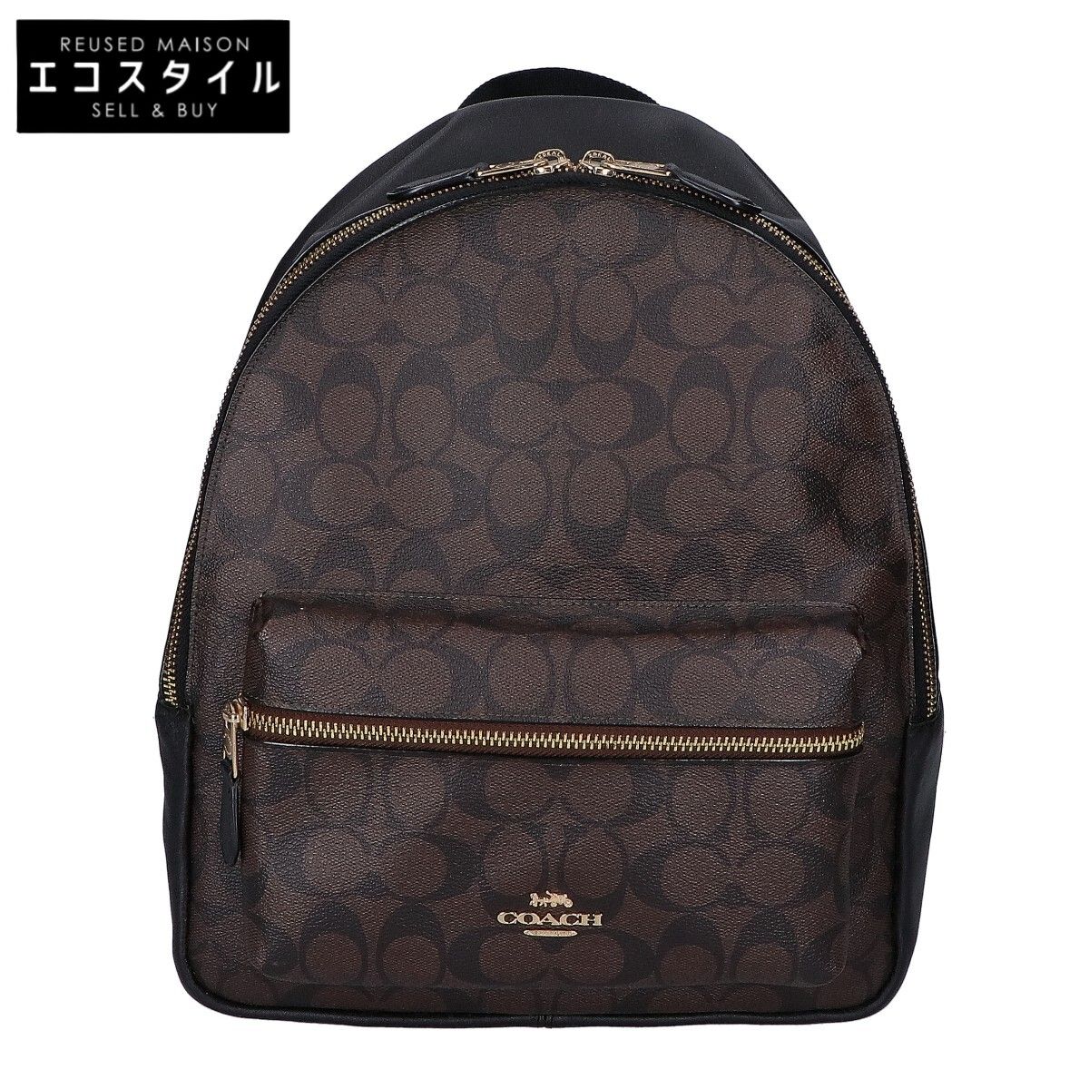 COACH コーチ 【美品】F32200 チャーリー シグネチャー バックパック