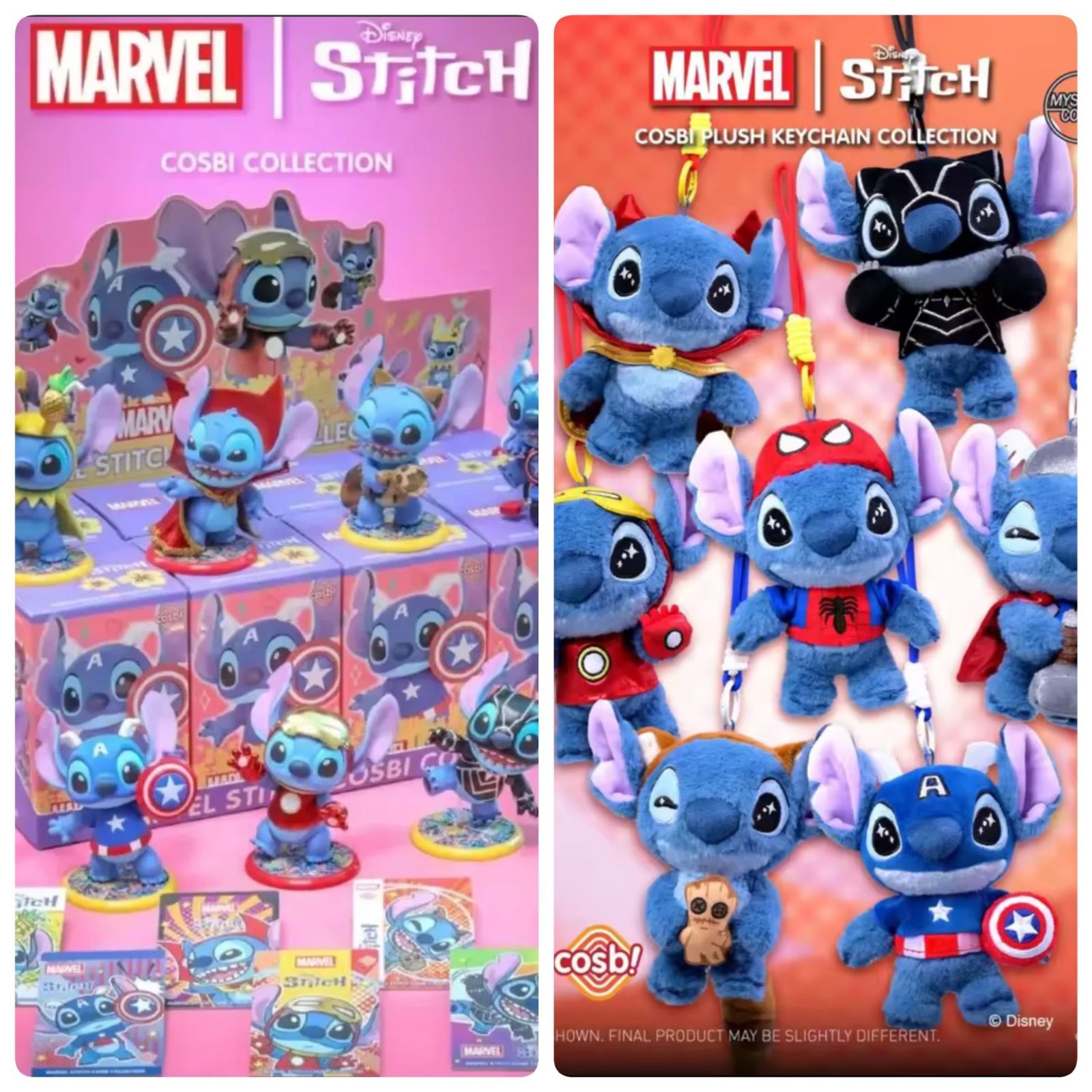 1,000円オトクな2セット【即納】 COSBI コスビ スティッチ MARVEL