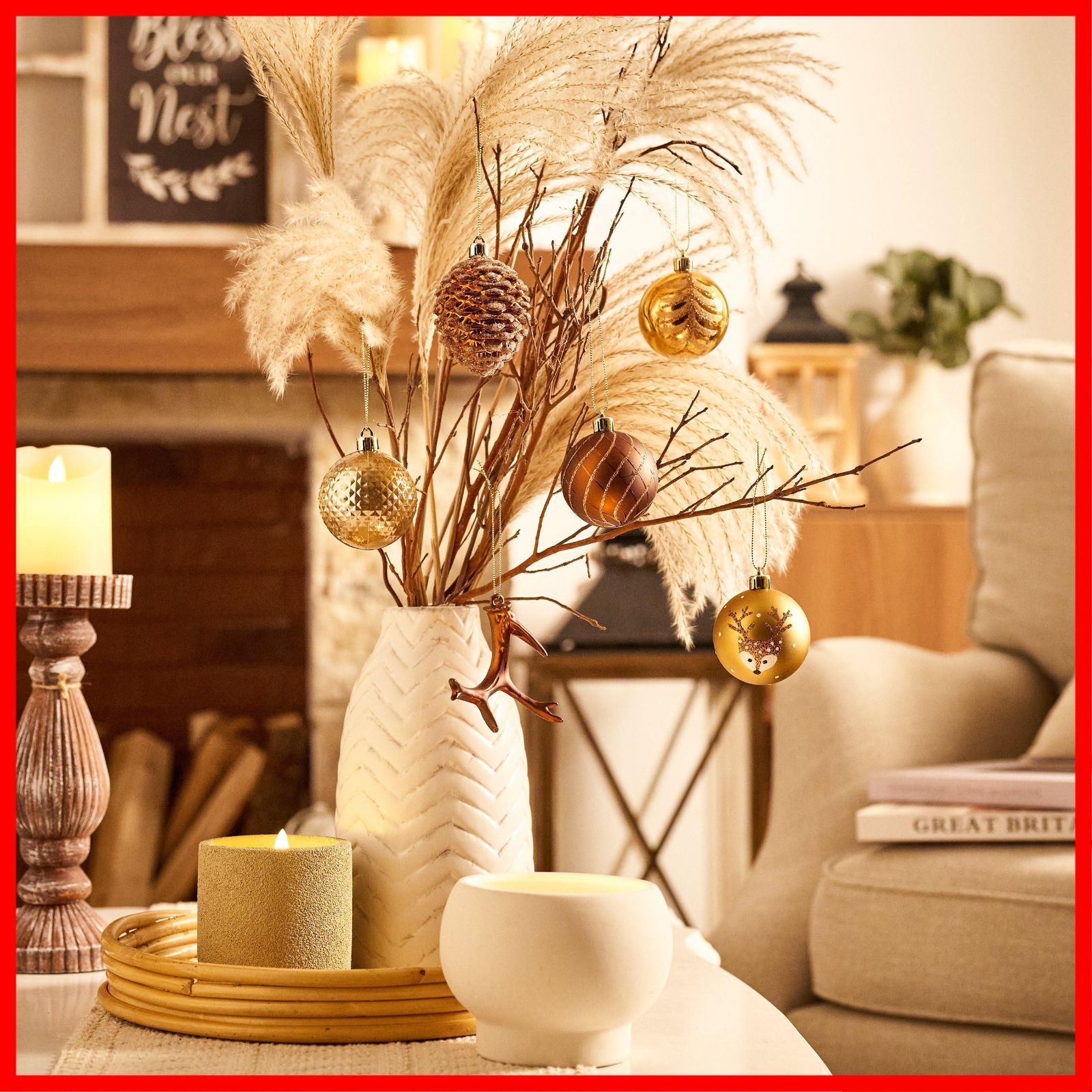 輸入雑貨　北欧　『トナカイの角と松ぼっくりのシェードランプ』　裏影デザイン入り 輸入雑貨 北欧 『トナカイの角と松ぼっくりのシェードランプ』 裏影