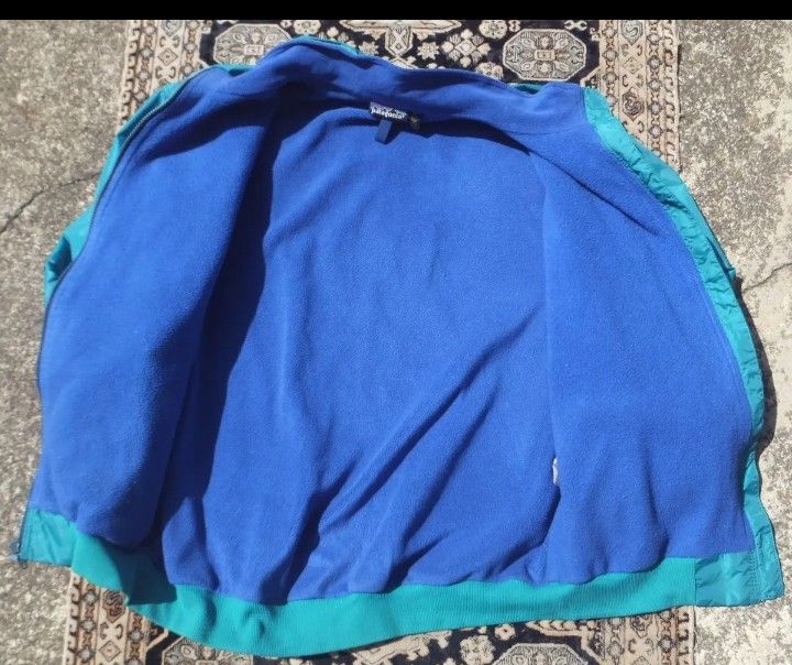 【美品】89年　USA製　パタゴニア　シェルドシンチラジャケット　Mサイズ 89's パタゴニア シェルドシンチラジャケット パープル 表記(XL) USA製