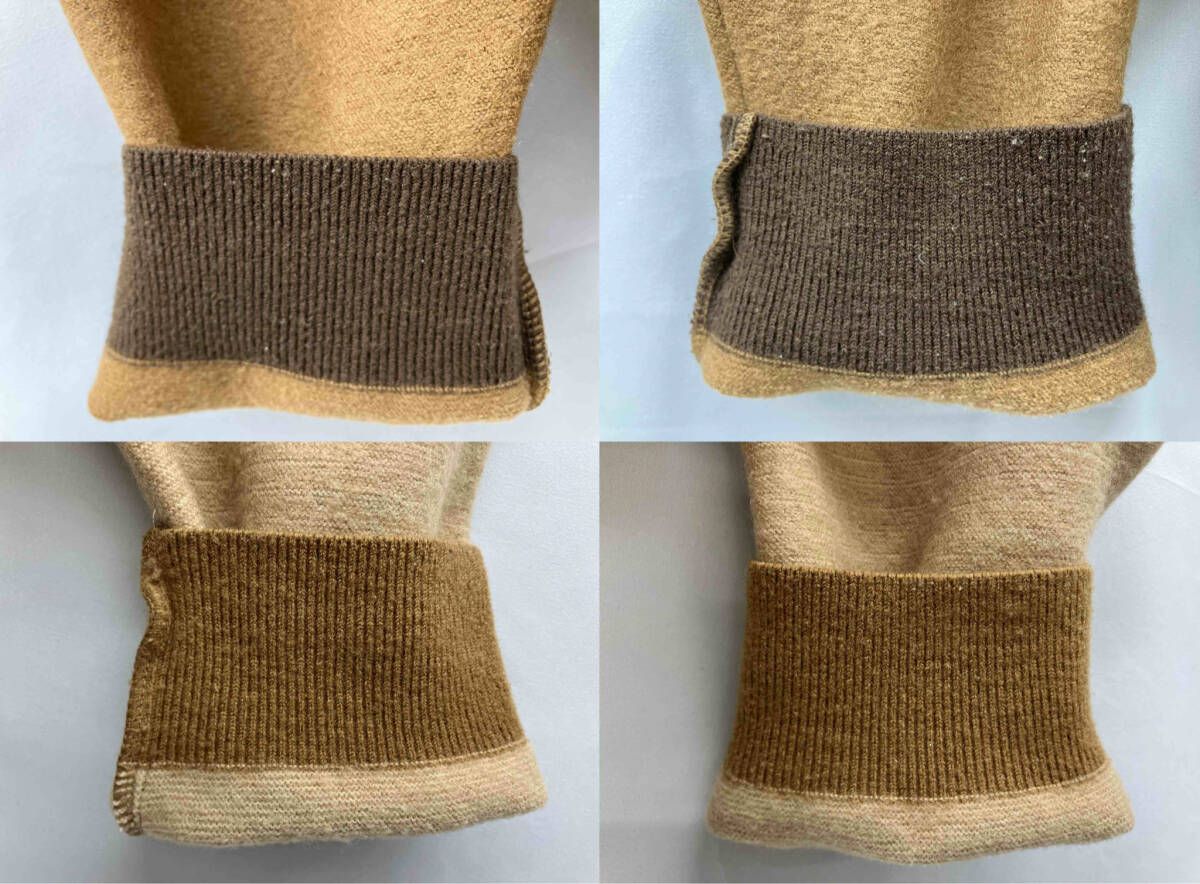 CULLNI クルニ カラーブロックニット 長袖ニット ブラウン サイズ1