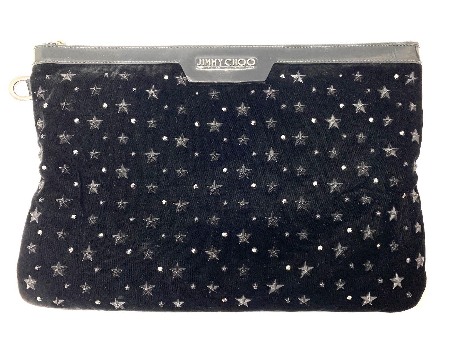 ＪＩＭＭＹ ＣＨＯＯ ジミーチュウ スエード レザー スタースタッズ クラッチバッグ