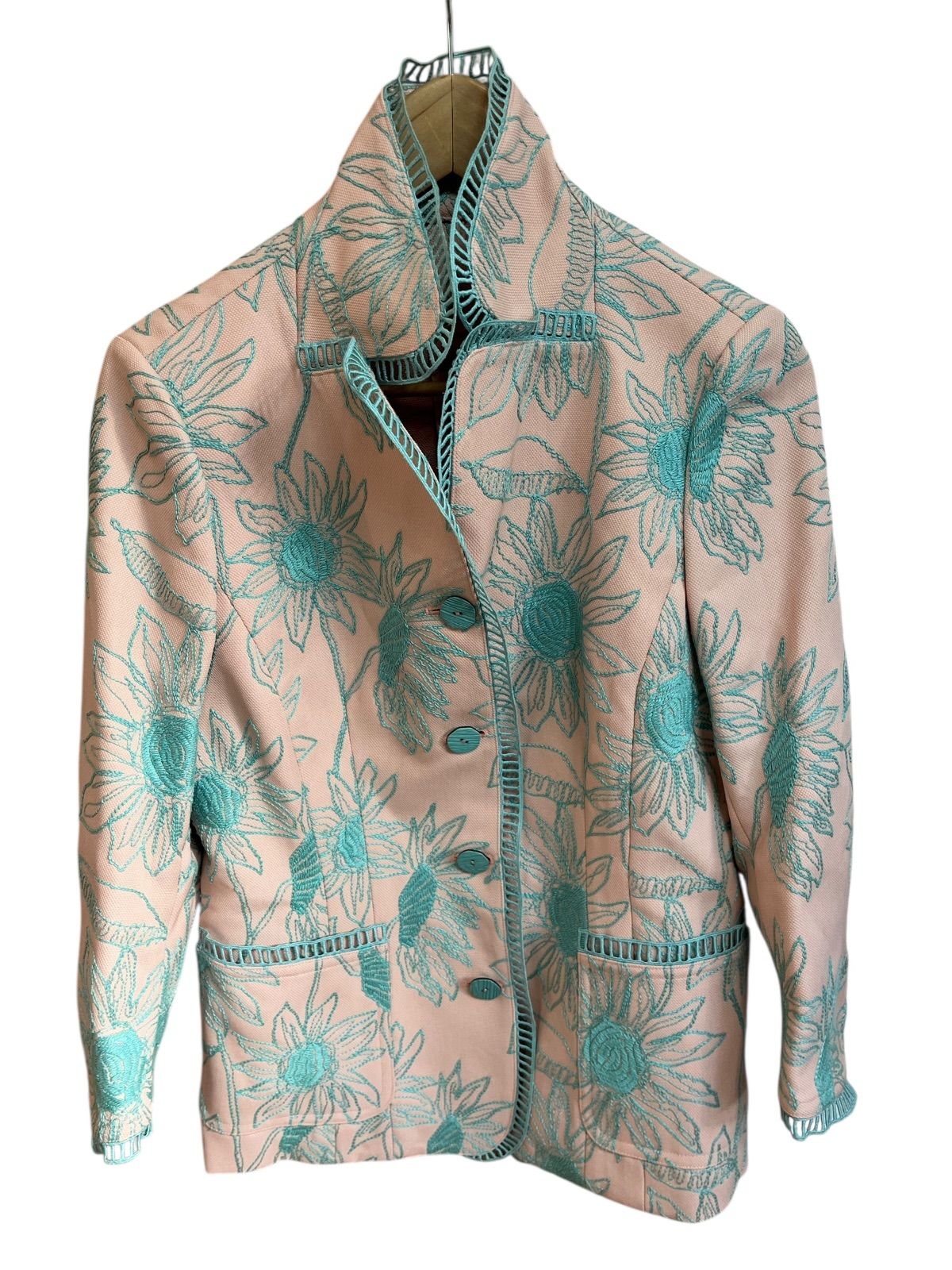 美品」ARMANI COLLEZIONI テーラードジャケット 花柄 美品」ARMANI