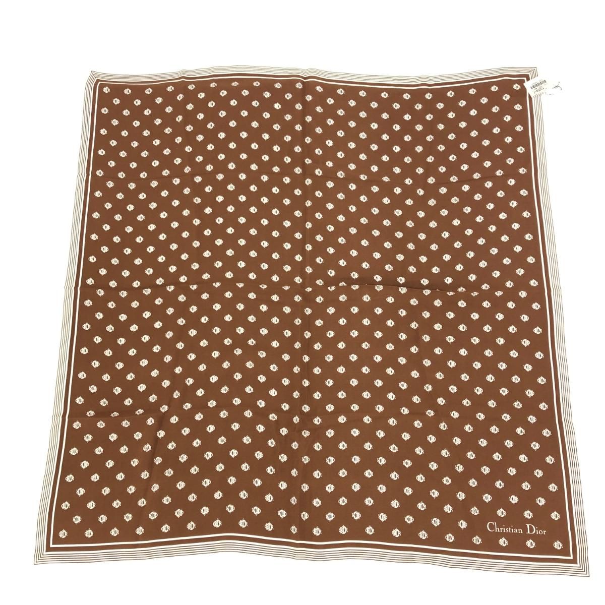 Christian Dior クリスチャンディオール スカーフ シルク100％/総柄 絹