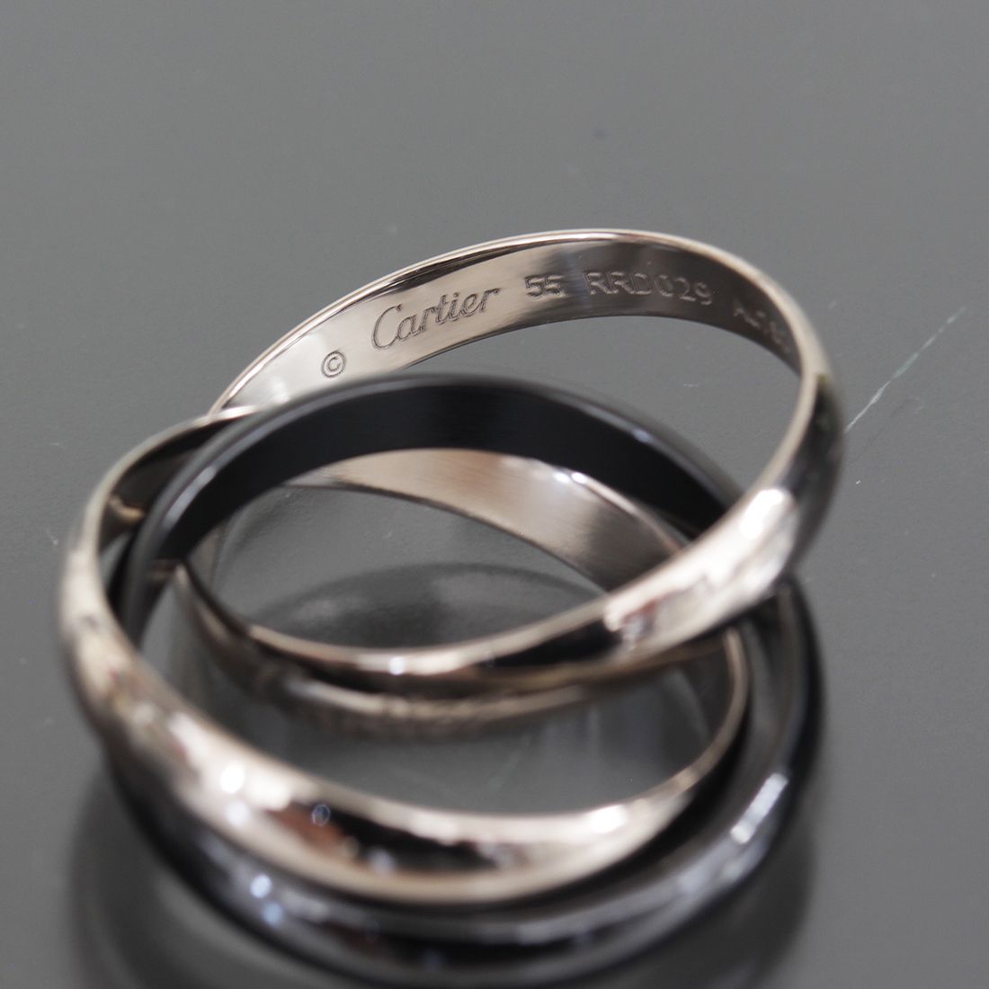 カルティエ トリニティリング 15号(55) Au750/CE 箱保 E1931 - メルカリ