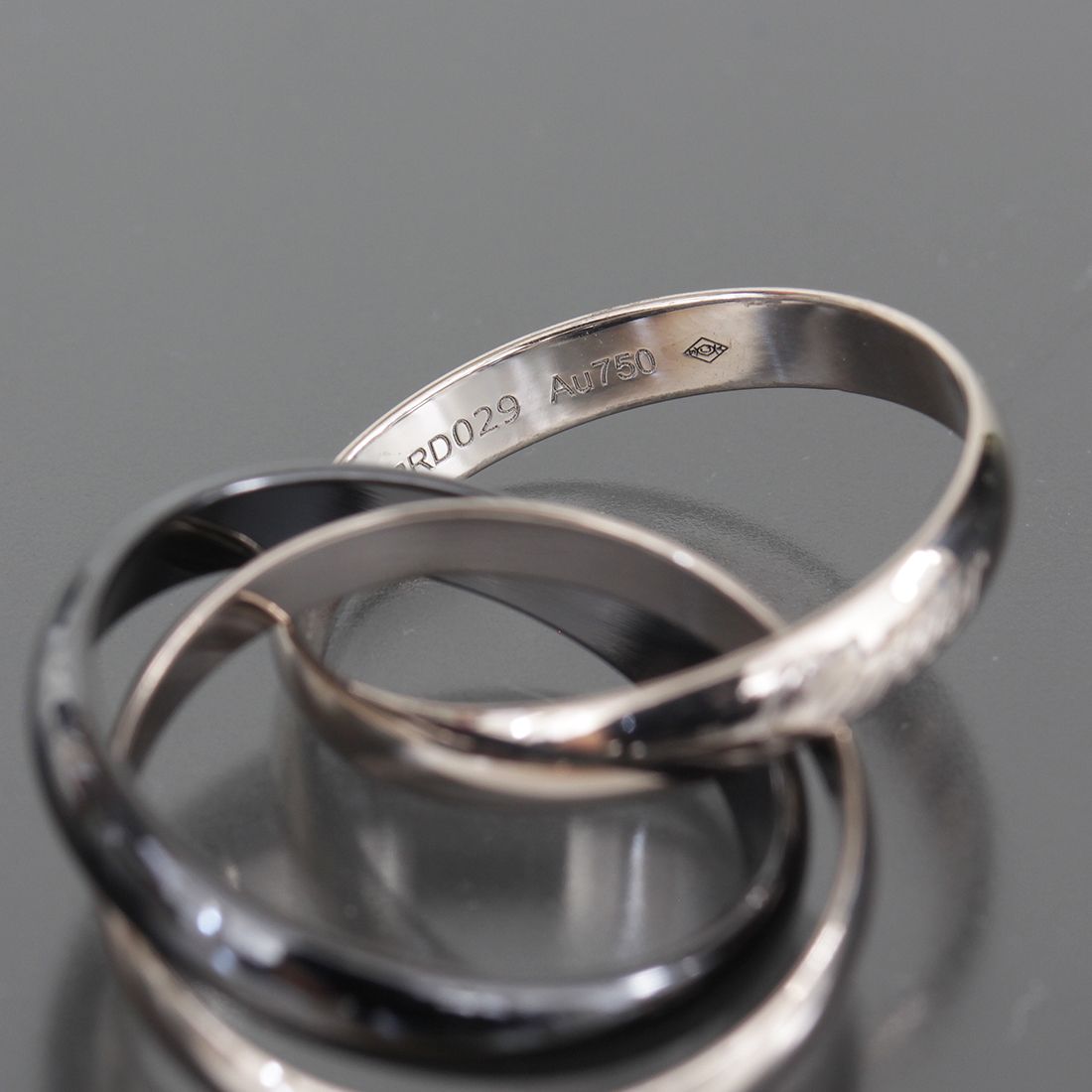 カルティエ トリニティリング 15号(55) Au750/CE 箱保 E1931 - メルカリ