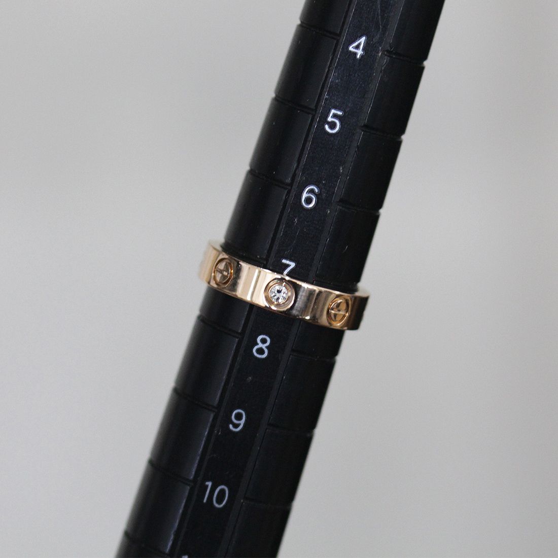 カルティエ ミニラブリング 1Pダイヤ 7号(47)Au750 保 E1902 - メルカリ