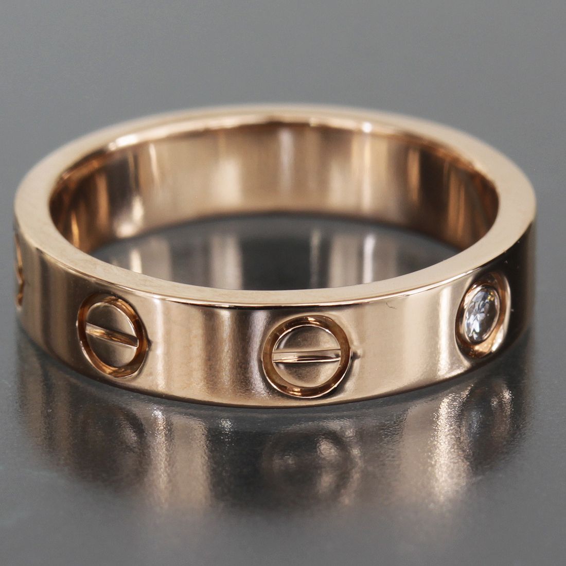 カルティエ ミニラブリング 1Pダイヤ 7号(47)Au750 保 E1902 - メルカリ