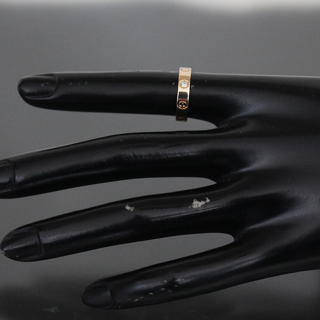 カルティエ ミニラブリング 1Pダイヤ 7号(47)Au750 保 E1902 - メルカリ