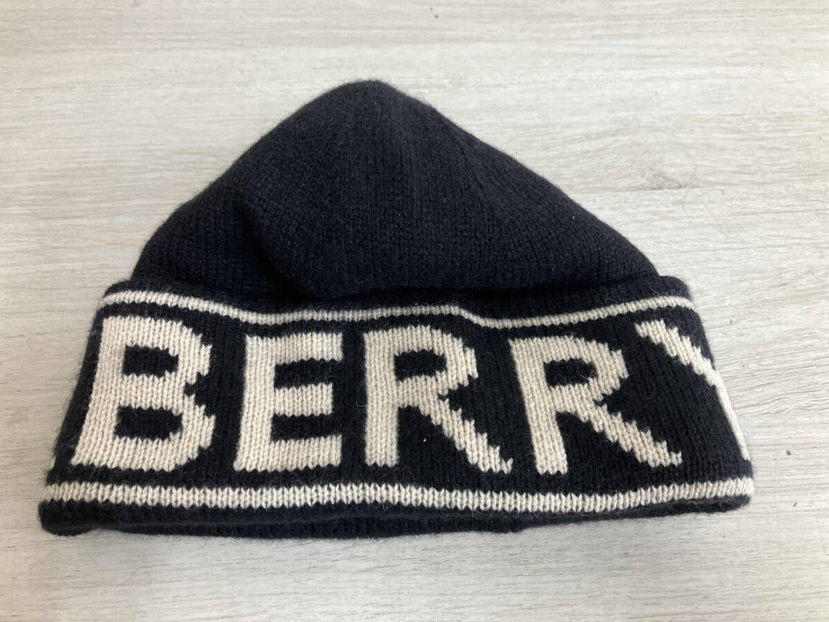 【人気モデル】BURBERRY London ロゴビーニー　カシミヤ100％ BURBERRY London ロゴビーニー／カシミヤ100％ ニット帽 【公式通販】