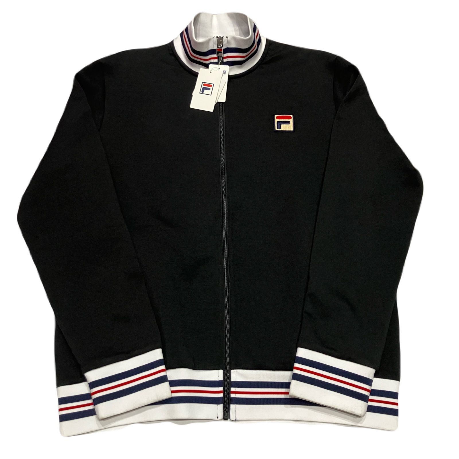 フィラ  テニスジャケットS 新品タグ付き】 FILA フィラ メンズ ジャケット VM5552 黒 ブラック