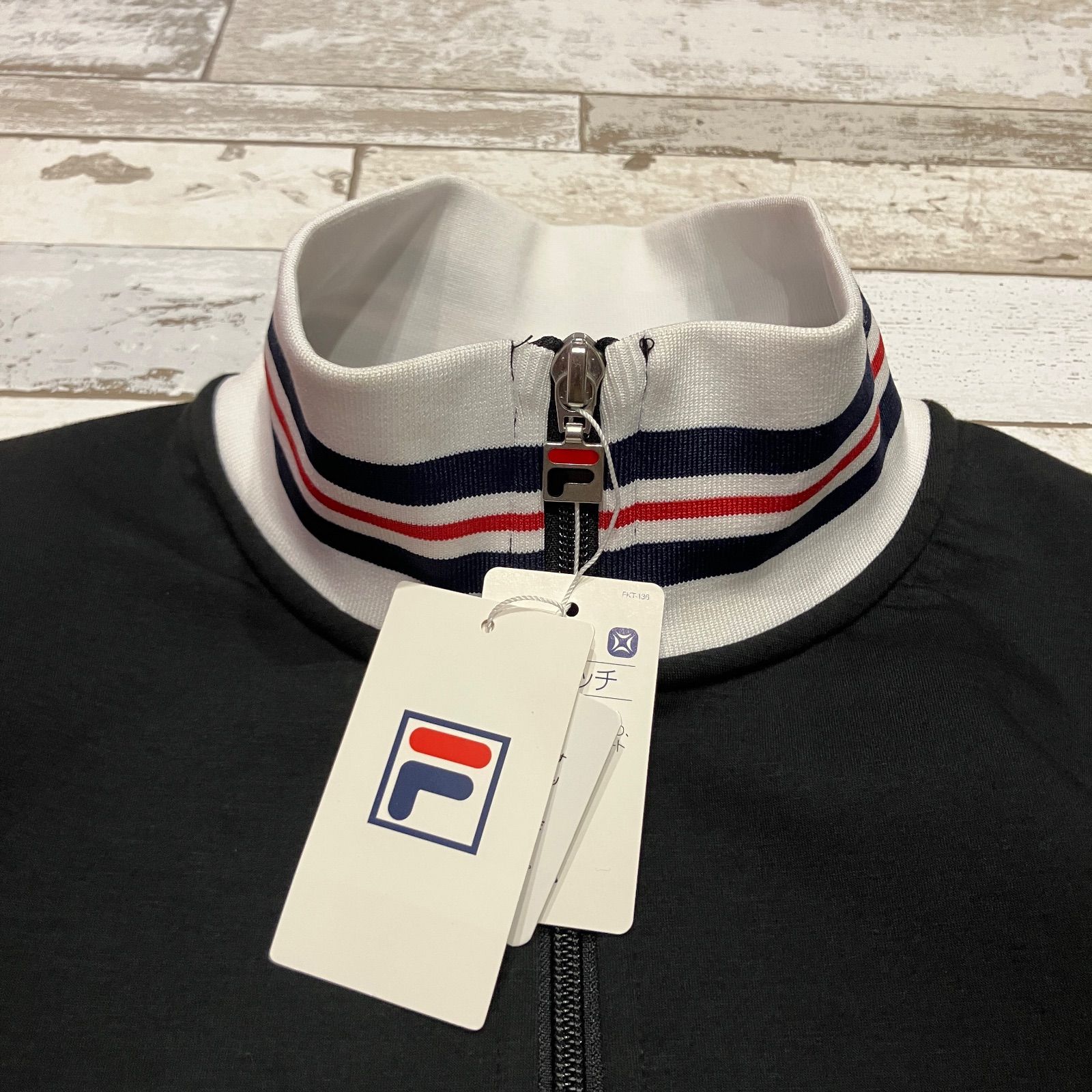 新品タグ付き】 FILA フィラ メンズ ジャケット VM5552 黒 ブラック