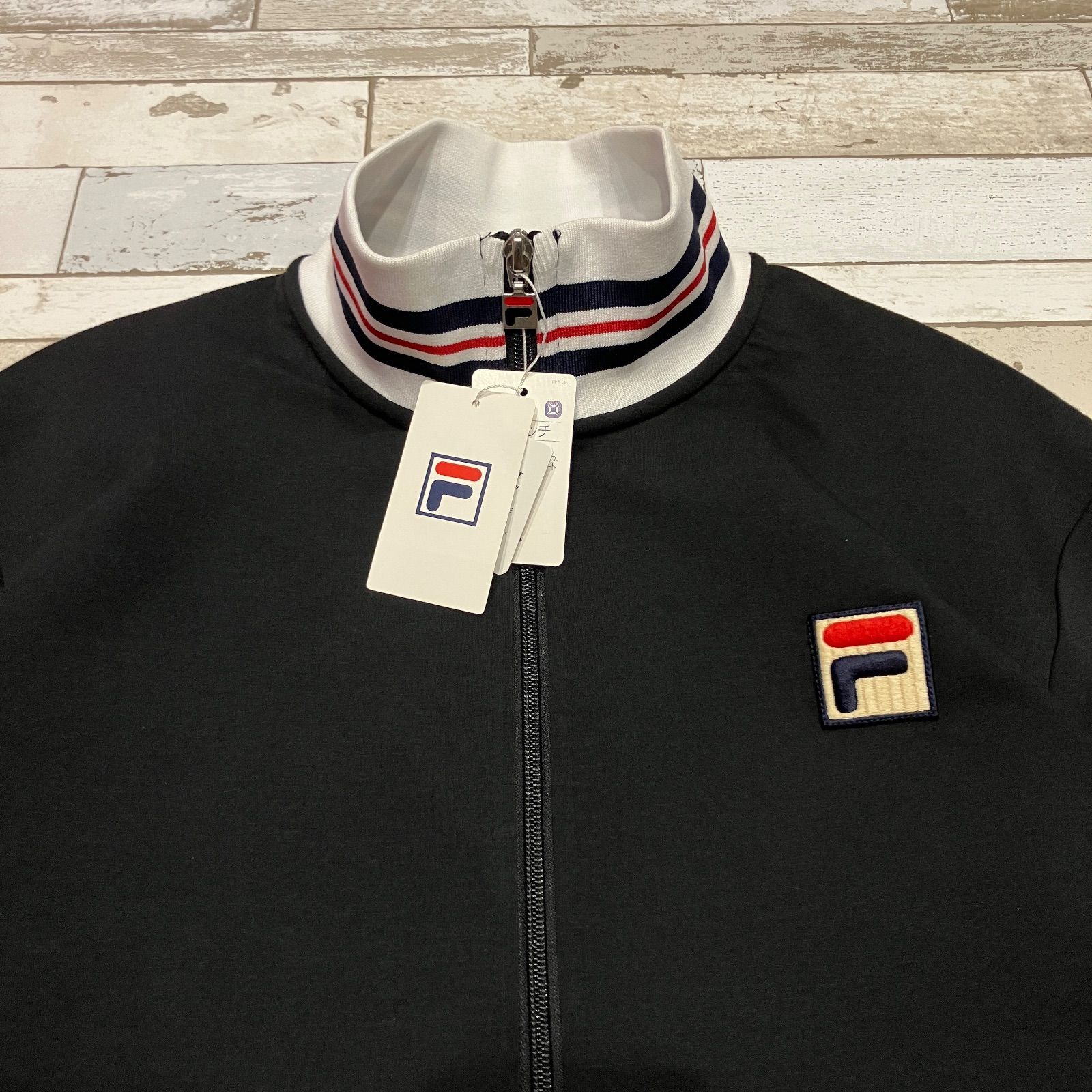 新品タグ付き】 FILA フィラ メンズ ジャケット VM5552 黒 ブラック