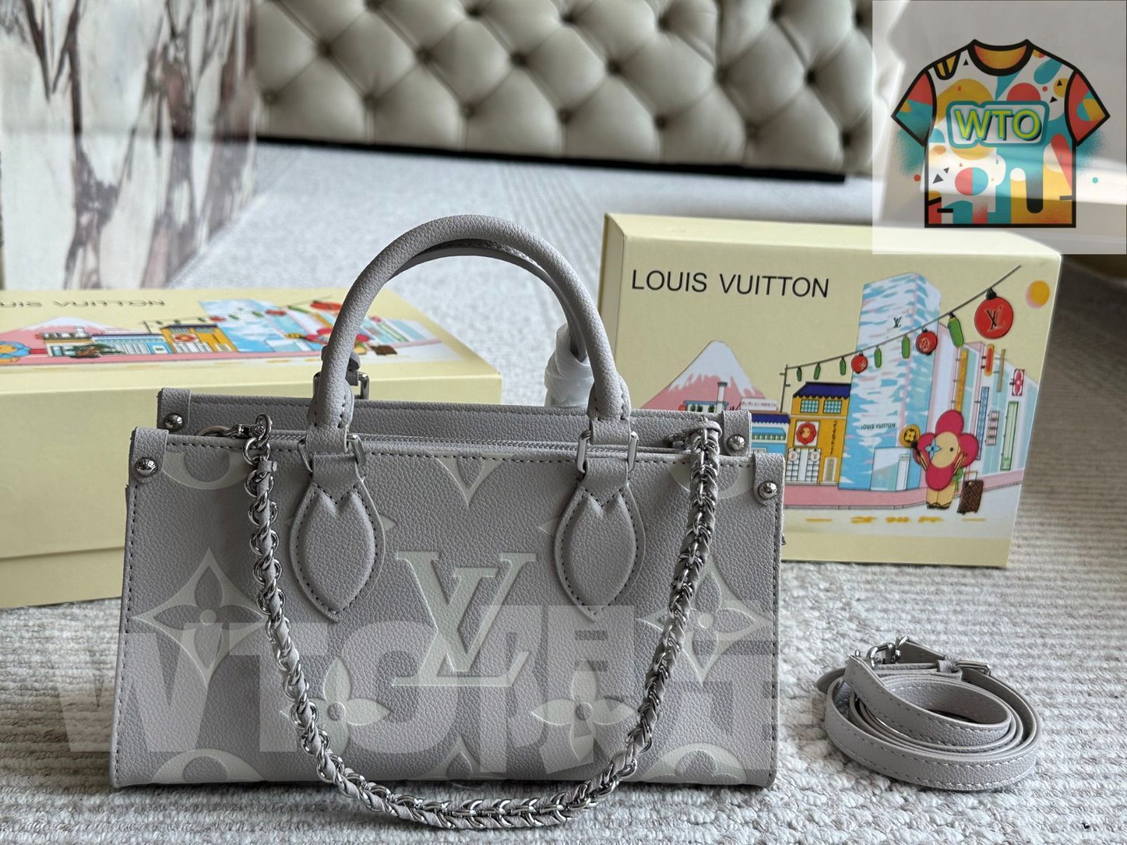 今日特価】Luxury Foldable Gift Box Edition Lv Onthego Original