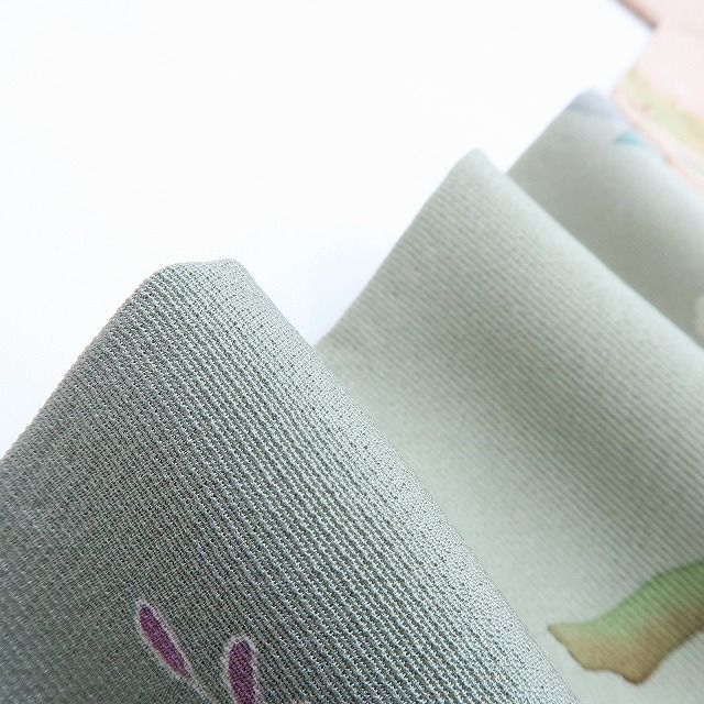 百華❀Y4049◇作家物落款 手縫い仕立て トールサイズ 正絹 訪問着 着物