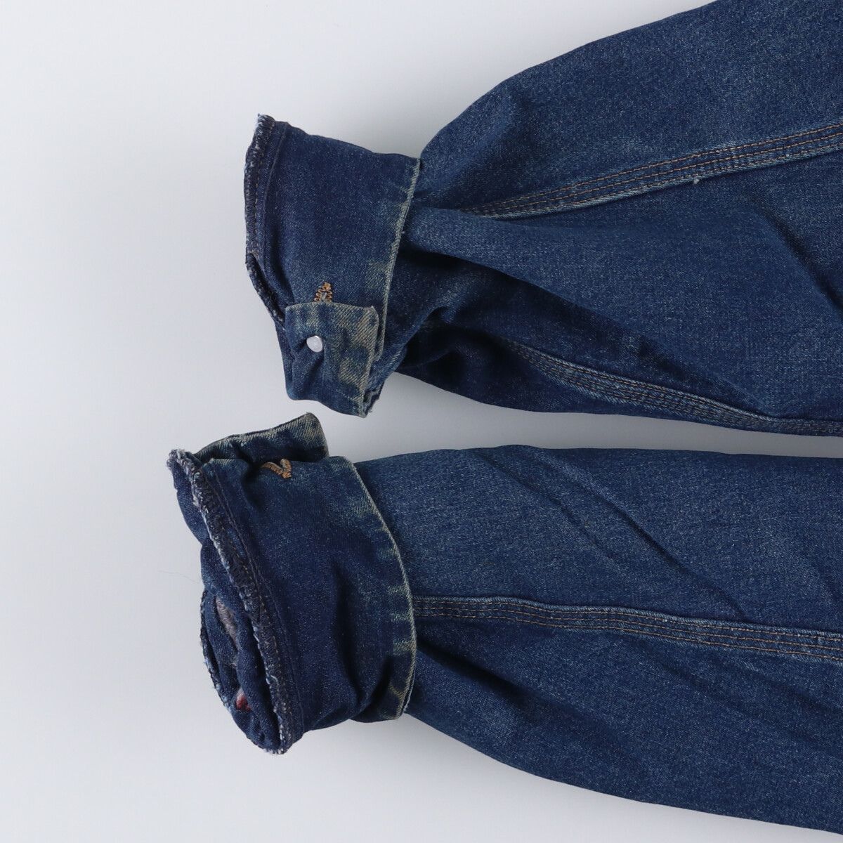 極美品 USA製 ROEBUCKS ローバックス 90S デニム カバーオール 古着 80～90年代 ローバックス ROEBUCKS バットダイ デニム