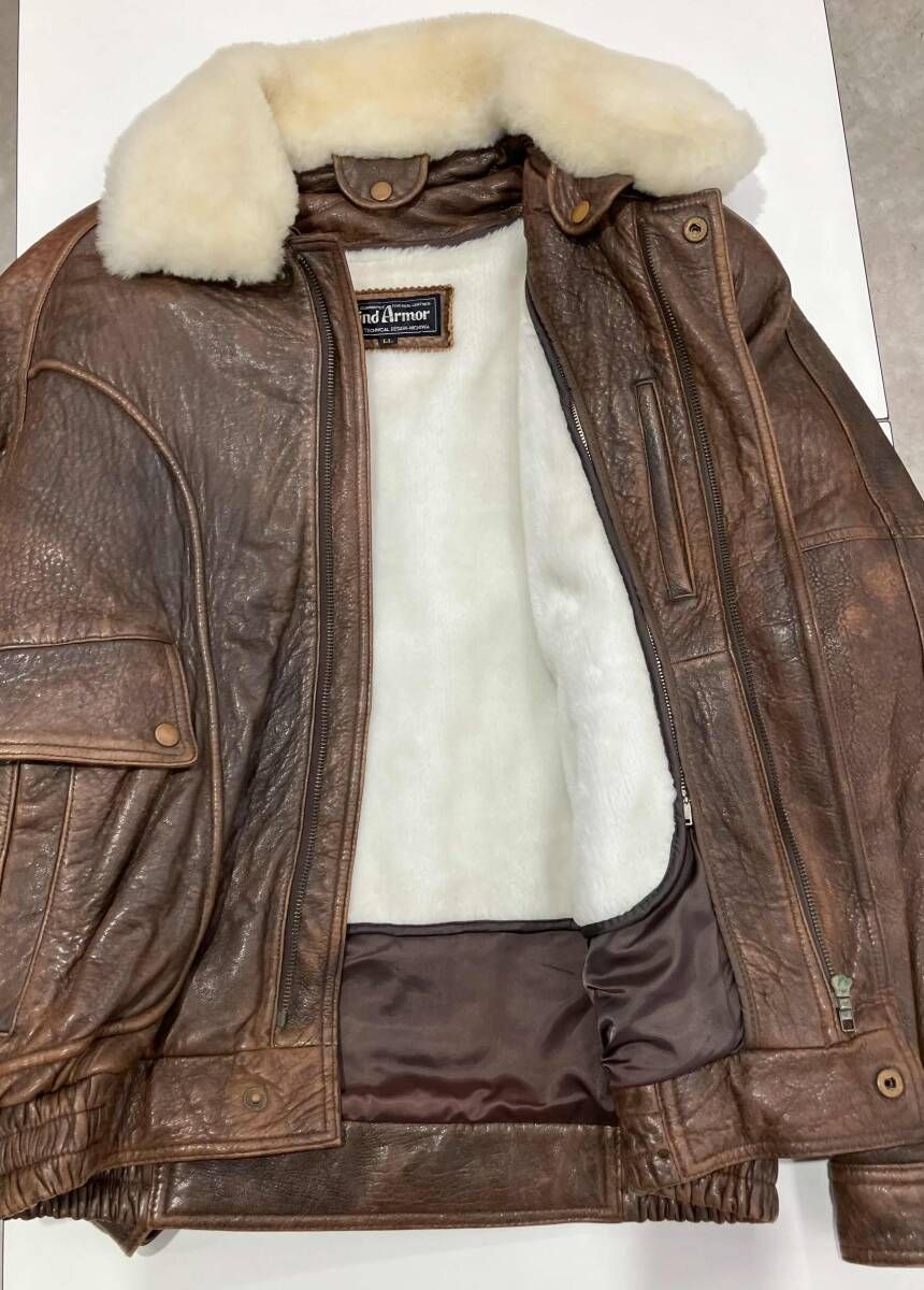 牛革】WIND ARMOR レザーパンツ ブーツカット 黒 82 本革 アメリカ産