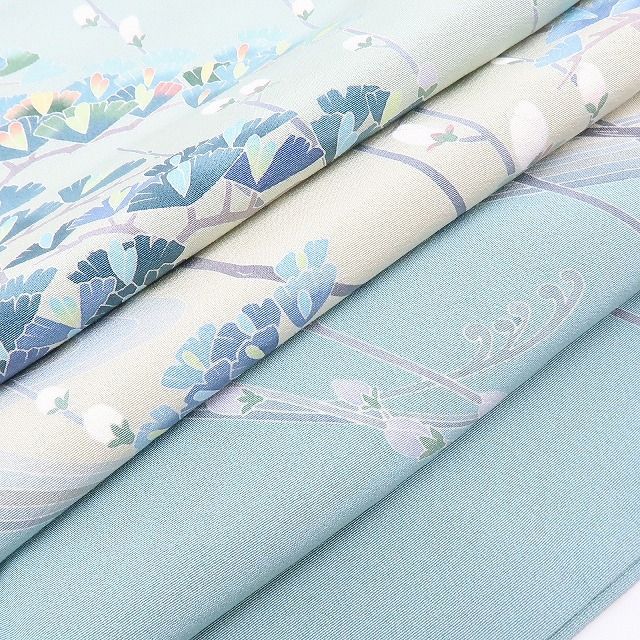 美品 やまと誂製 作家物落款 正絹袷 着物“神々しい葡萄が実る”訪問着O+94 百華❀Y4050◇美品 正絹 やまと誂製 作家物 峰山落款 手縫い仕立て 松