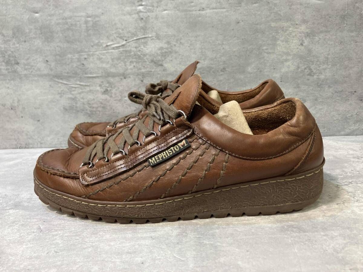 MEPHISTO RAINBO LEATHER SNEAKER BEIGE sizeUS10 レザースニーカー
