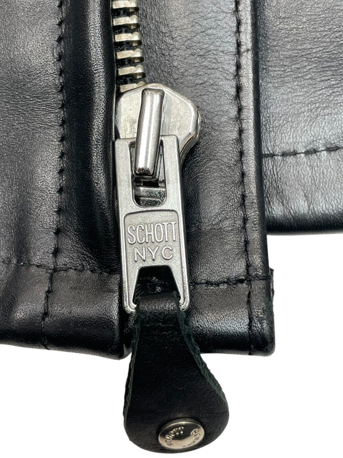 極美品 最新型40 schott ショット 641 立襟 シングル ライだ