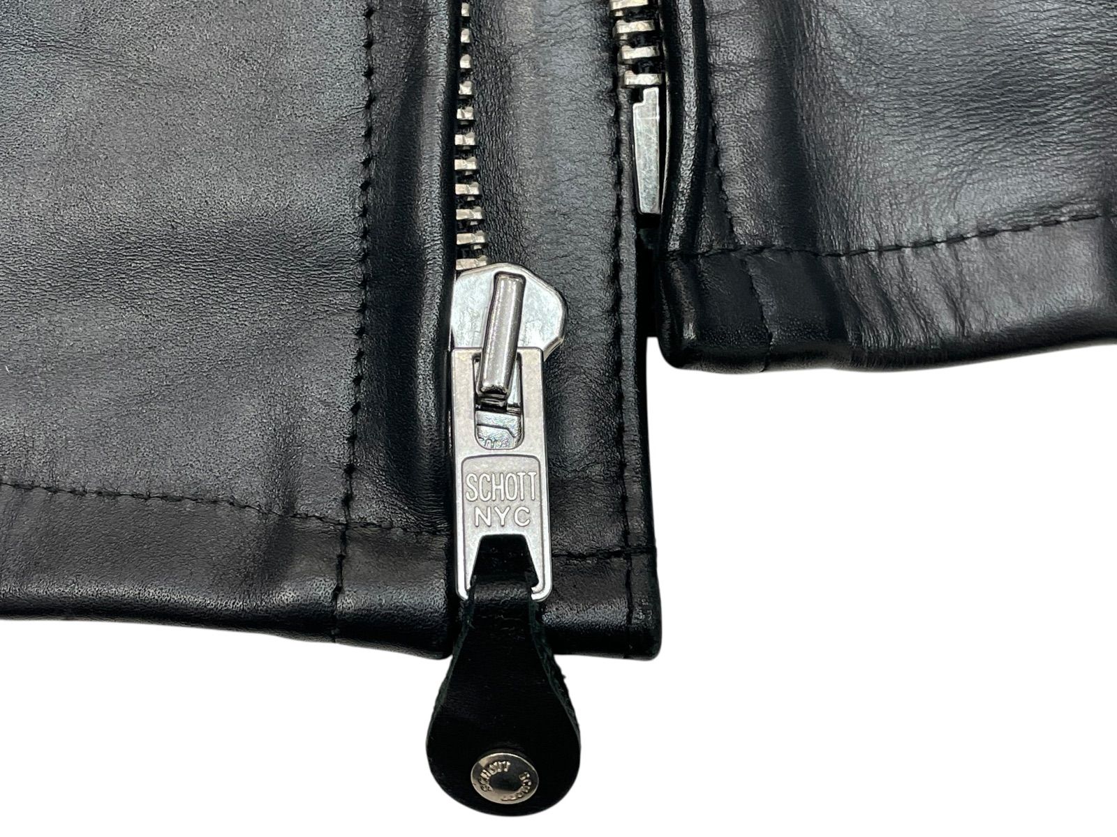 極美品 最新型40 schott ショット 641 立襟 シングル ライだ