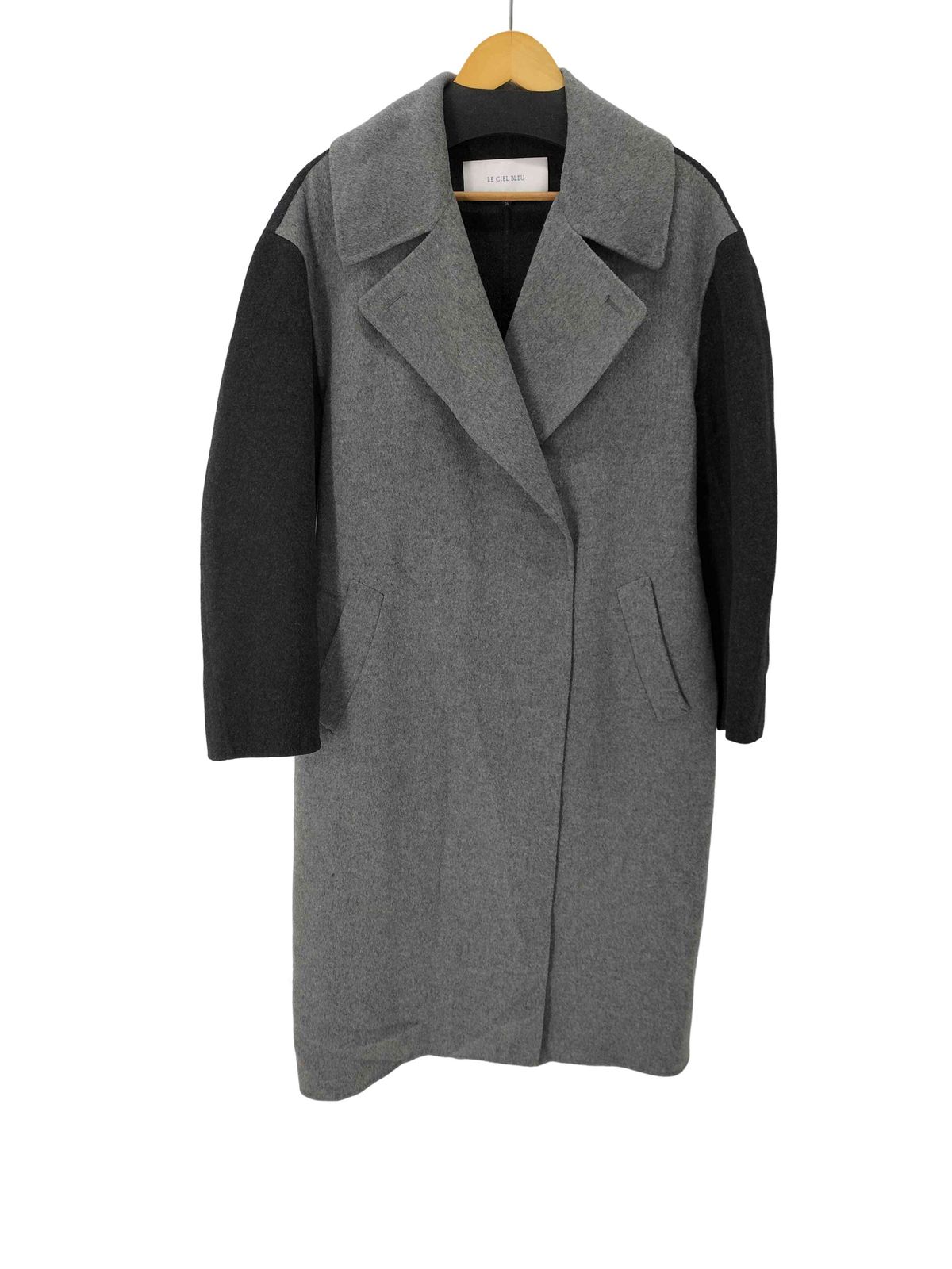 ルシェルブルー LE CIEL BLEU ダブルフェイスミックスカラーコート