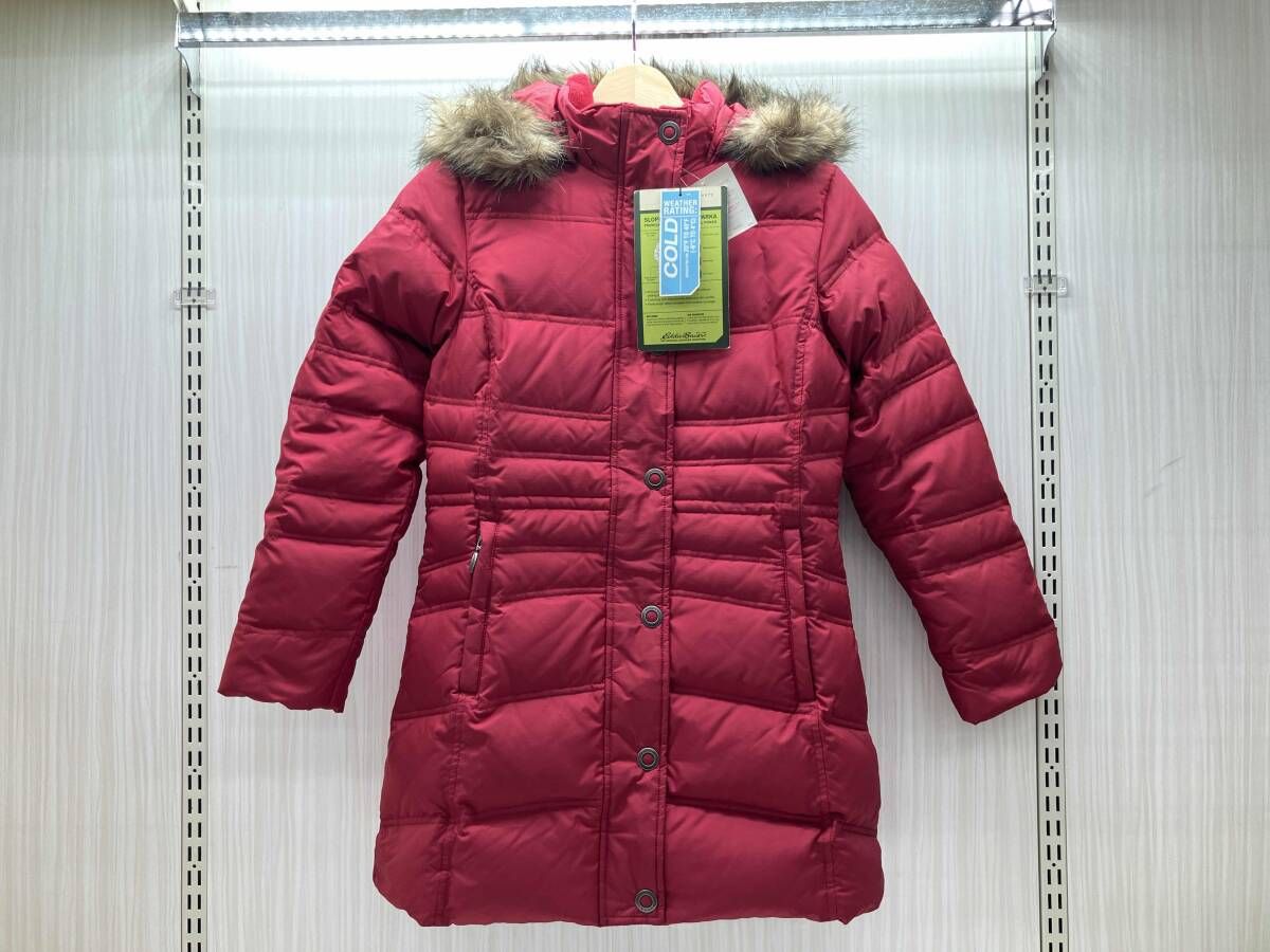 Eddie Bauer エディバウアー ダウンコート S レッド - メルカリ