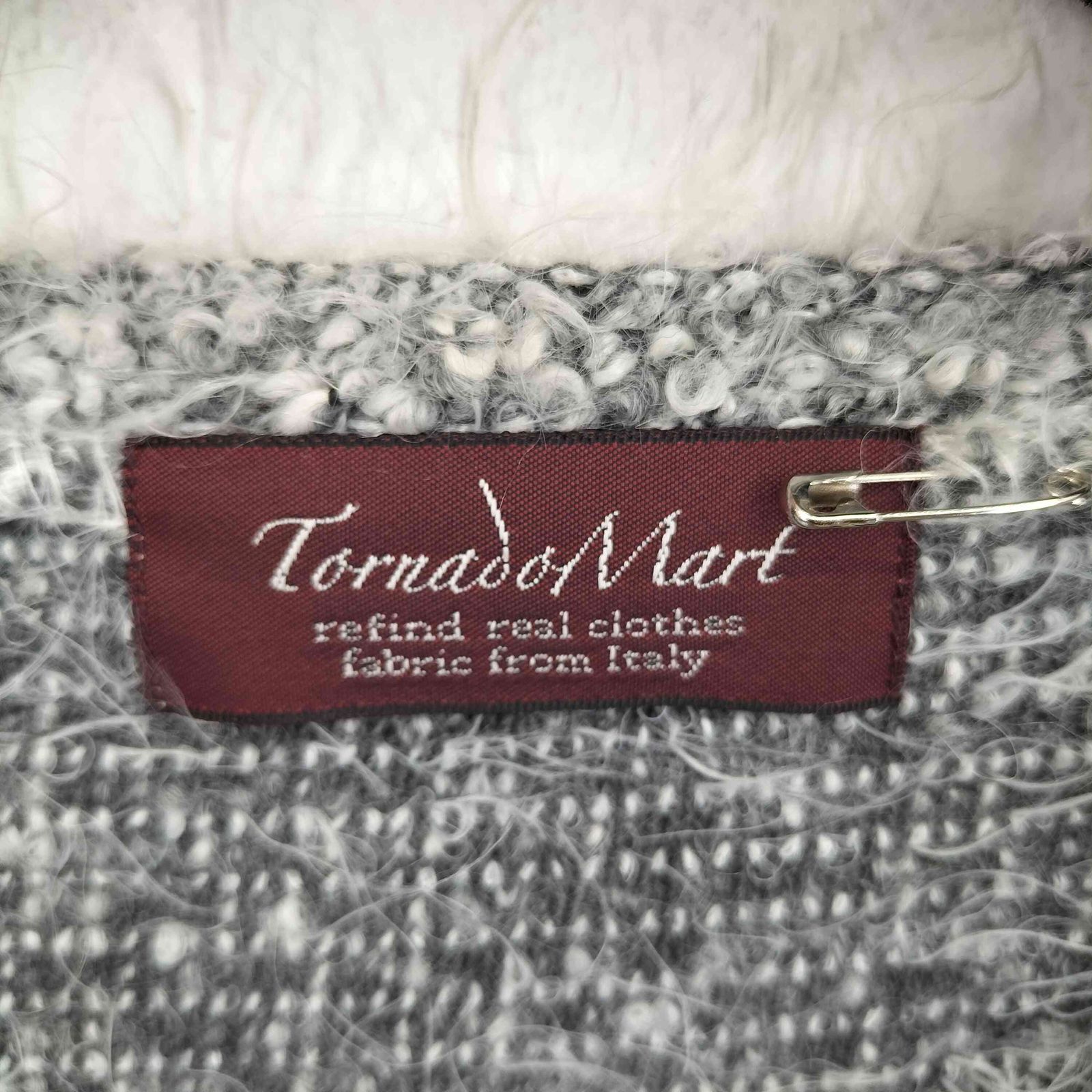 トルネードマート TORNADO MART Vネック フェザー シャギーニット 